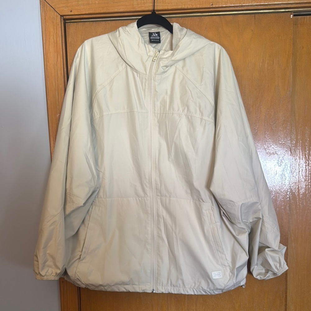 Light Beige Hooded Jacket